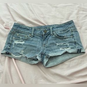 american eagle denim shorts